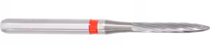 Komet Alev Form Uzun 12 Kesici Tungsten Karbür Bitirme ve Periimplantitis Frezi H48L