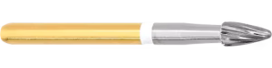 Komet Flame Form Lingual Adesif Temizleme Tungsten Karbür Ortodontik Frezi H390AGK