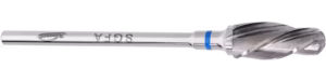 Komet Lens Form Özel Sol Burgu Güvenlik Dişli Tungsten Karbür Alçı Lab Frezi H79SGFA
