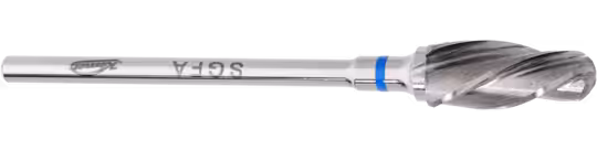 Komet Lens Form Özel Sol Burgu Güvenlik Dişli Tungsten Karbür Alçı Lab Frezi H79SGFA