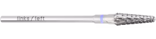 Komet Lens Form Sol Elli Çapraz Dişli Tungsten Karbür Akrilik Alçı Metal Lab Frezi H79EL