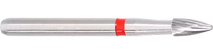 Komet Round Uçlu Flame Form 12 Bıçak Tungsten Karbür Bitirme Frezi H390
