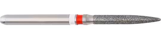 Komet Flame Uzun İnce Grit Kırmızı Zirkonyum Lab Elmas Taşlama Frezi ZR8863